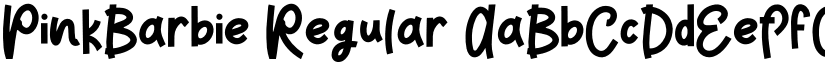 PinkBarbie Regular font