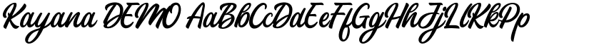 Kayana DEMO font