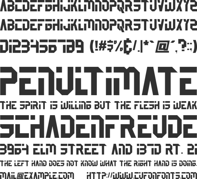 BETERSONS font preview