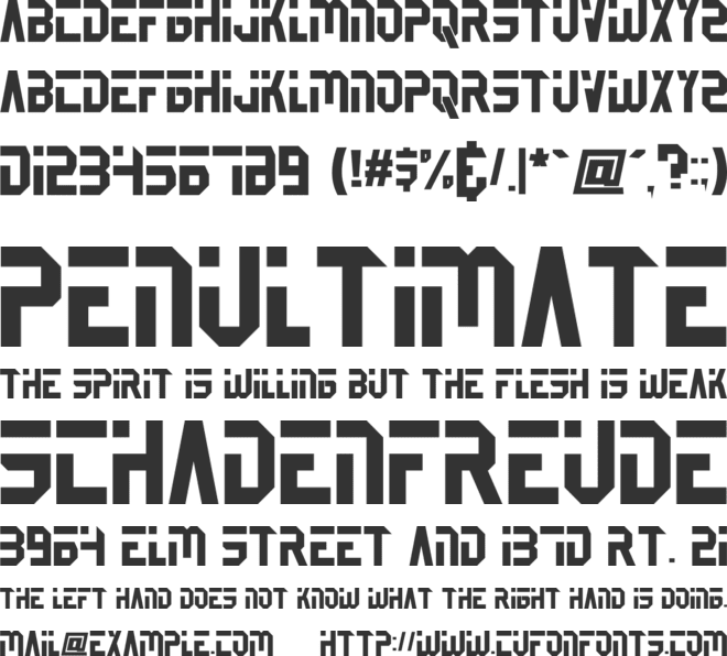 BETERSONS font preview