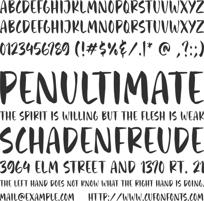 Magic Painted font preview