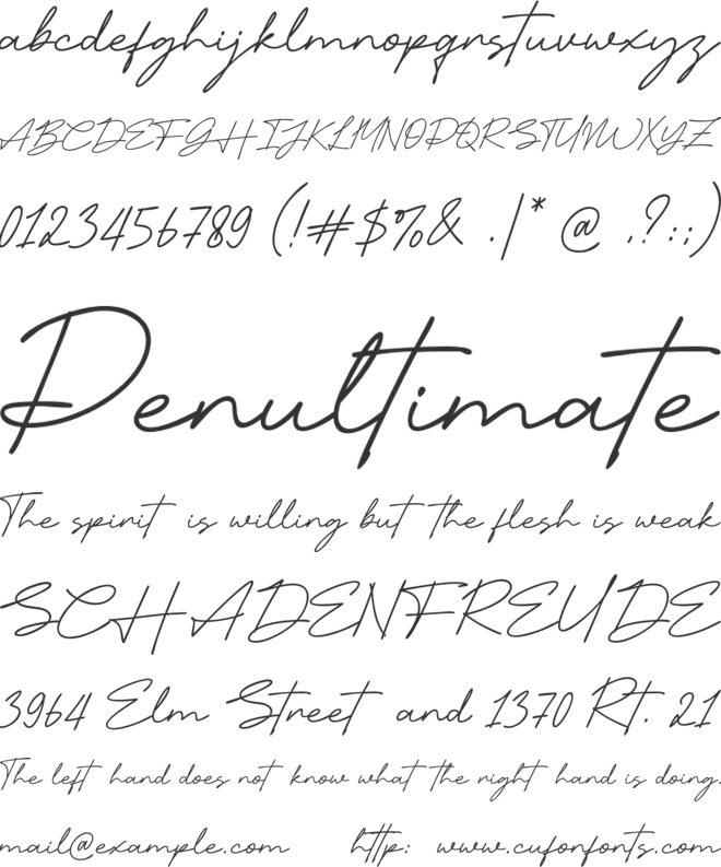 Sunday Wind font preview