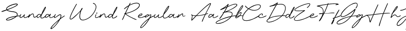 Sunday Wind Regular font