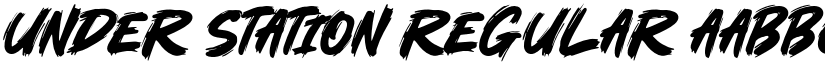 Under Station Regular font