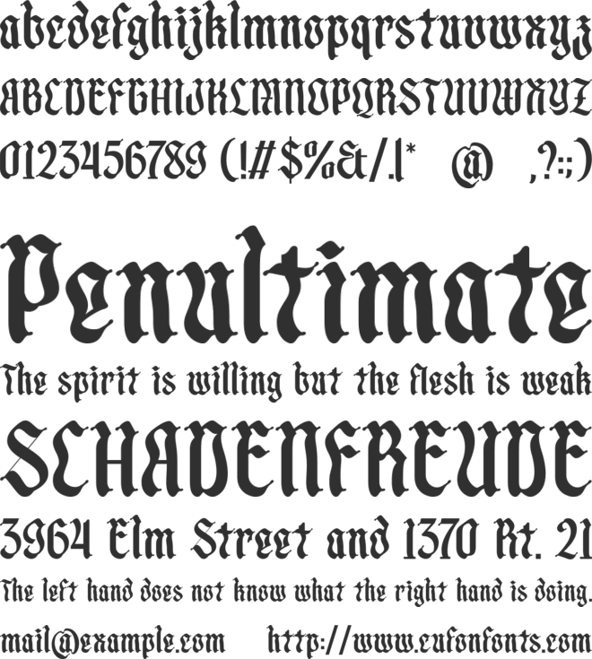 Metalsoup font preview