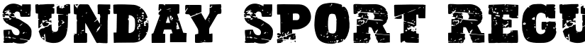 Sunday Sport Regular font