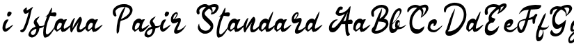 i Istana Pasir Standard font