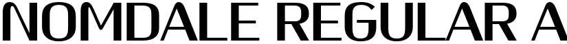 Nomdale Regular font