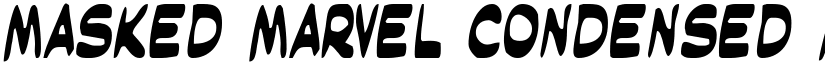 Masked Marvel Condensed font