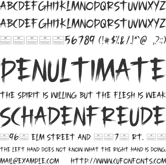 Bonechiller font preview