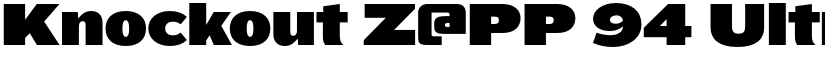 Knockout Z@PP 94 Ultmt Sumo font download