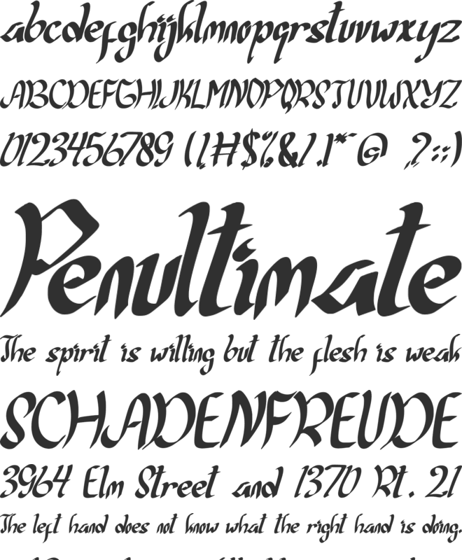 Christmas Collection font preview