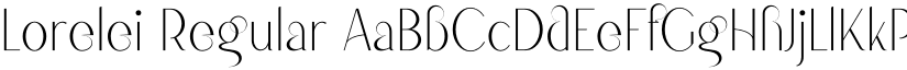 Lorelei Regular font