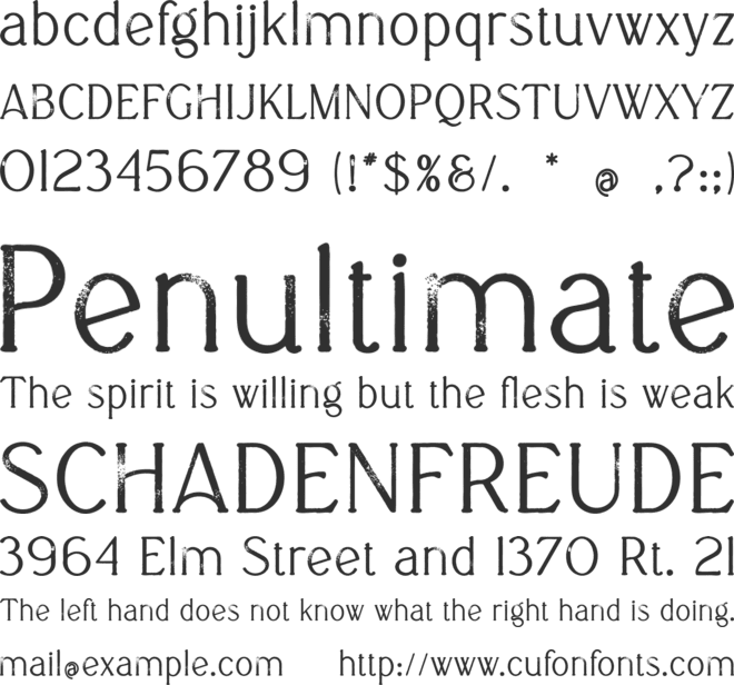 Gio font preview
