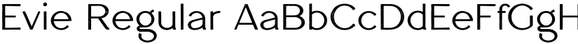 Evie Regular font