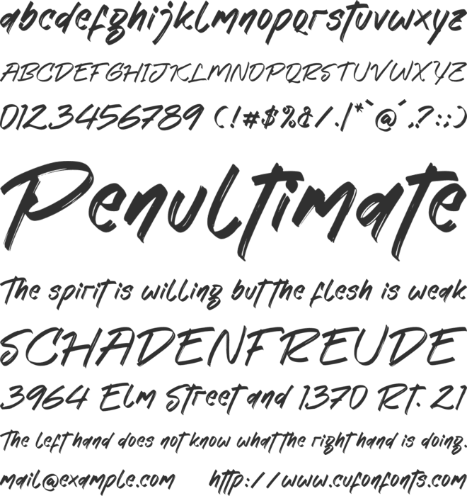Crystal Levingston font preview
