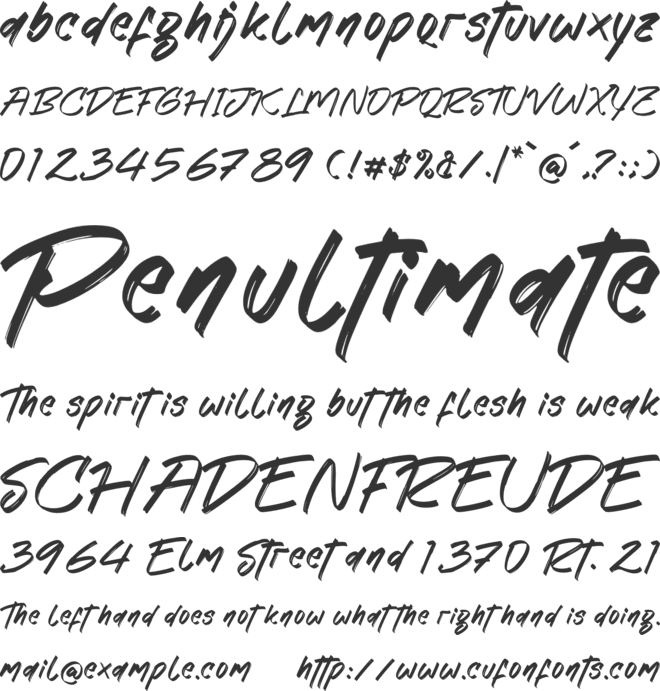 Crystal Levingston font preview