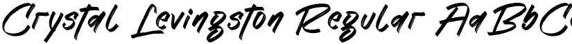 Crystal Levingston Regular font