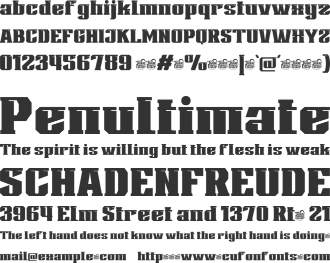 SUGAQI Trial font preview