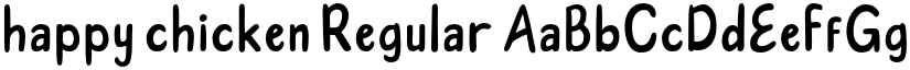 happy chicken Regular font