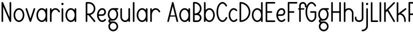 Novaria Regular font