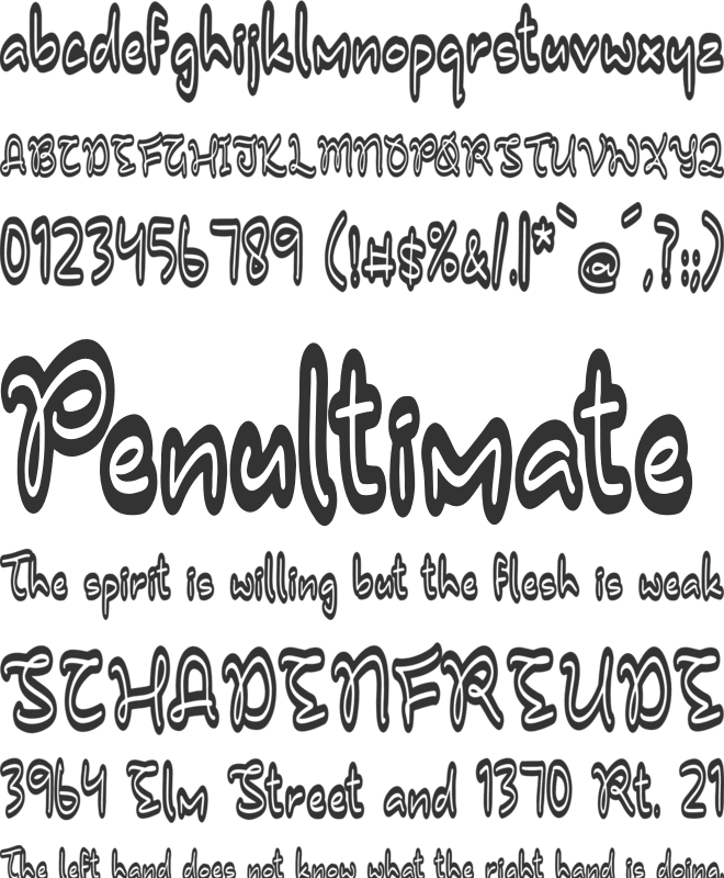 Barberians font preview