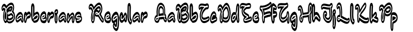 Barberians font download