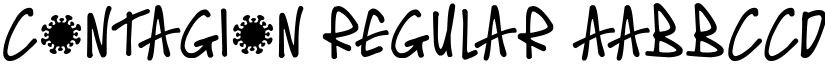 Contagion Regular font