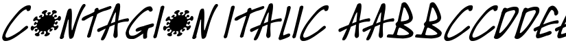 Contagion Italic font