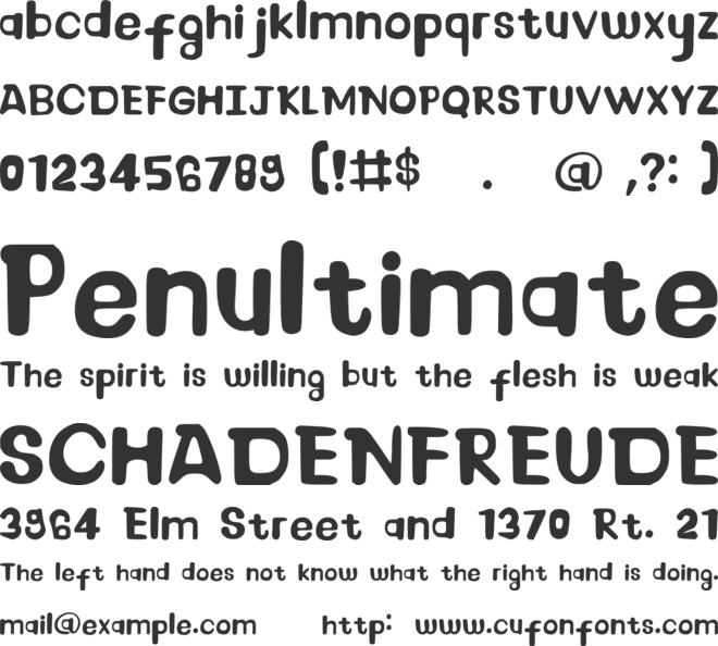 Sea Bubble font preview