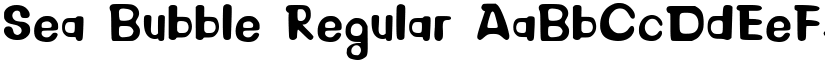 Sea Bubble Regular font