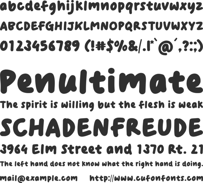 Nicky Notes font preview
