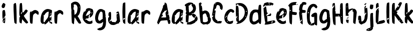 i Ikrar Regular font