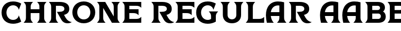 Chrone Regular font