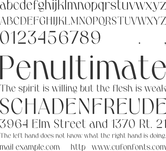 La Orleans font preview