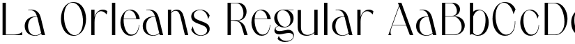 La Orleans Regular font