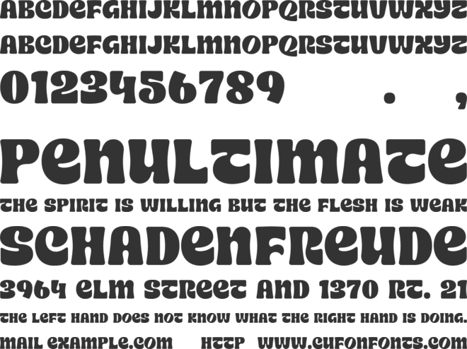 Retro Star font preview