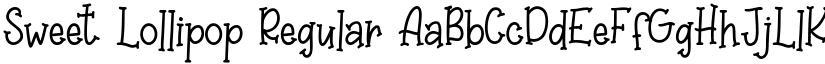Sweet Lollipop Regular font