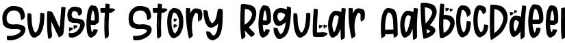 Sunset Story Regular font