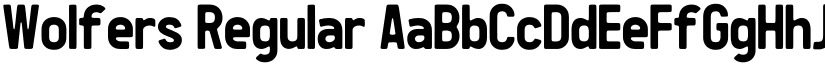 Wolfers Regular font