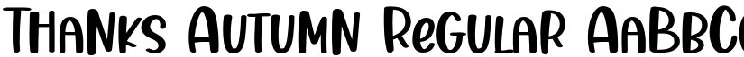 Thanks Autumn Regular font