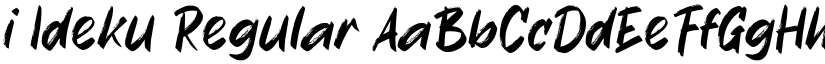 i Ideku Regular font