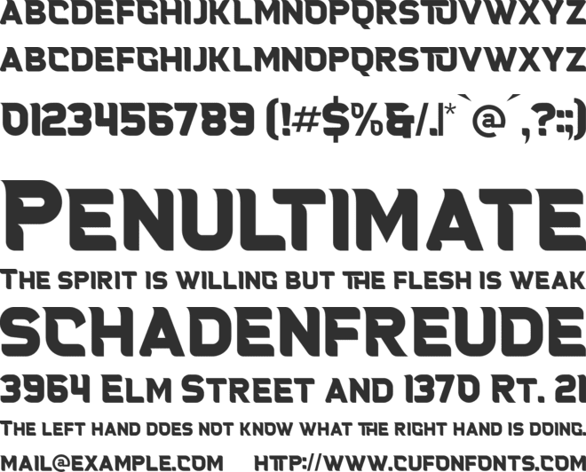 Heritho font preview