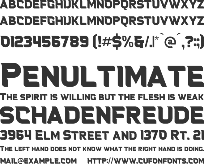 Heritho font preview