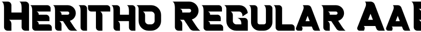 Heritho Regular font