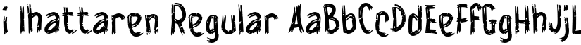 i Ihattaren Regular font