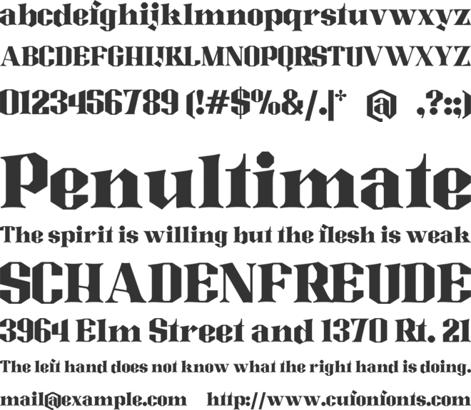 Blood Moon font preview