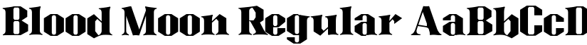 Blood Moon Regular font