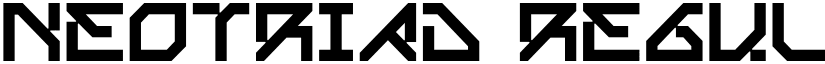 Neotriad font download