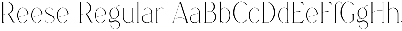 Reese Regular font